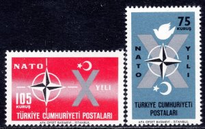 2003 - Turkey 1962 - The 10th Ann. of the Turkish Admission to NATO - MNH Set