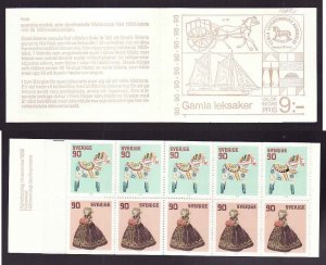 D2-Sweden-Sc#1268A-unused NH complete booklet-Toys-1978-