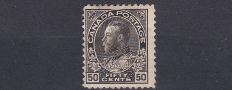 CANADA  1911 - 22  S G 215  50C  SEPIA     MH 