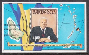 Barbados 718 Souvenir Sheet MNH VF