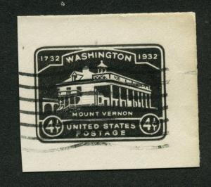 US Scott #U527 Full Corner Cut Square Used