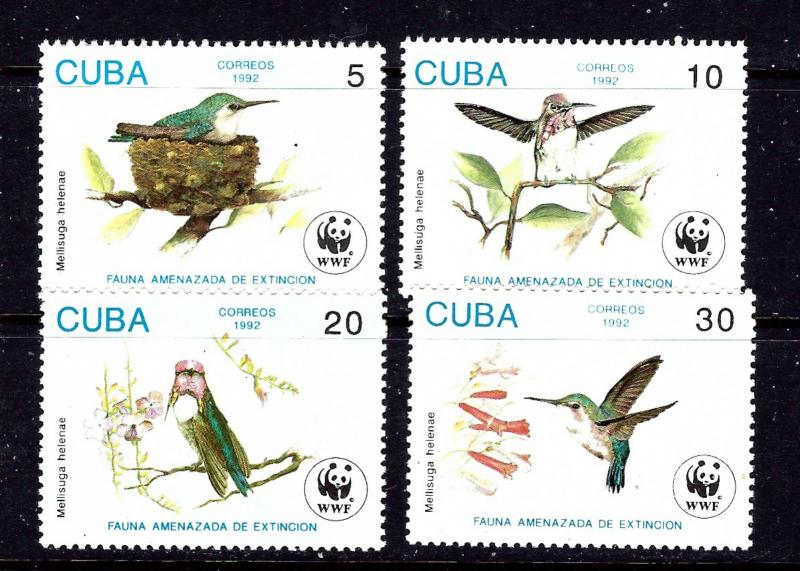 Cuba 3428-31 MNH 1992 Birds    #2