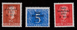 Netherlands New Guinea # B1-3, Surcharged Stamps,  Mint NH, 1/2 Cat.