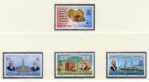 1975 Isle of Man SG59/62 Manx Pioneers Set Unmounted Mint