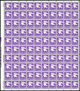 Eagle B Rate Sheet of One Hundred 15 Cent Postage Stamps Scott 1818