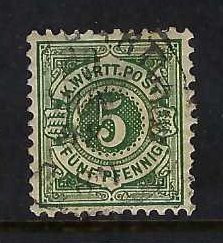 GERMANY WURTTEMBERG 59 VFU Z4745