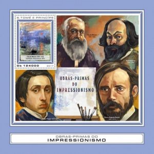 St Thomas - 2017 Impressionism - Stamp Souvenir Sheet - ST17411b