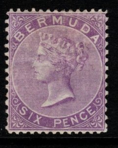 BERMUDA SG10a 1903 6d BRIGHT MAUVE MTD MINT