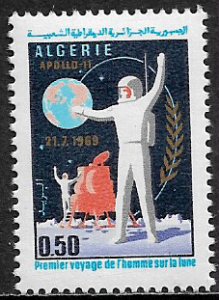 Algeria #427 MNH Stamp - Space - First Moon Landing