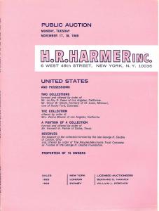 HR Harmer: Sale # 1922-1923  -  United States and Possess...