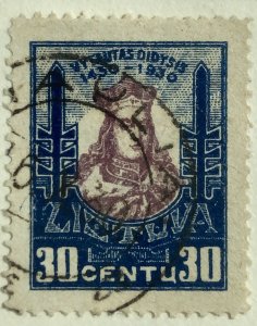 AlexStamps LITHUANIA #247 VF Used 