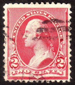 1890, US 2c, Washington, Used, Sc 220