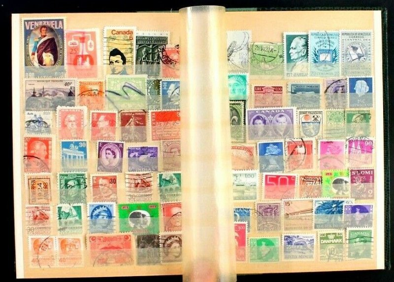 Wordwide Stamp Collection Lot of 560 MNH, MH & Used  Vintage Stock Book
