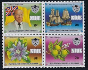 Niue # 487a, Pacific Islands Conference Overprints, Mint Hinged, 1/3 Cat.