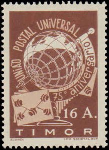 Timor #255, Complete Set, 1949, UPU, Never Hinged