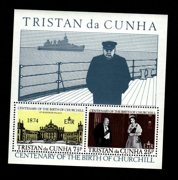 Tristan da Cunha # 197a Mint S/S Sir Winston Churchill!