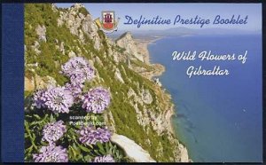 Gibraltar 2004, Wild flowers booklet prestige, MNH