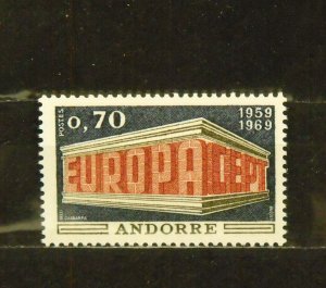 13484   ANDORRA, French   # 189   MNH                     CV$ 11.00