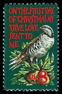 PCBstamps   US #1445 8c Christmas, Partridge, MNH, (11)