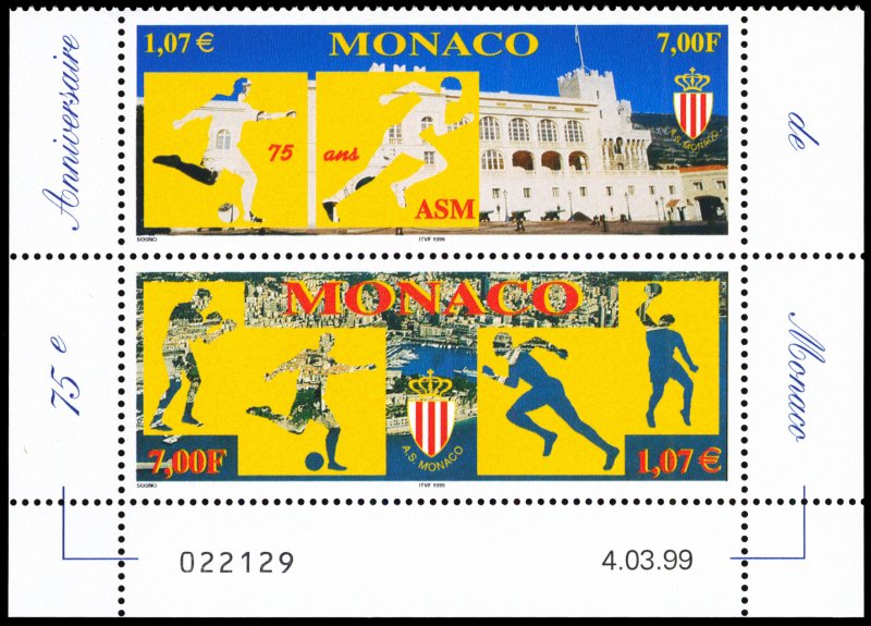 Monaco 1999 Scott #2120a Mint Never Hinged