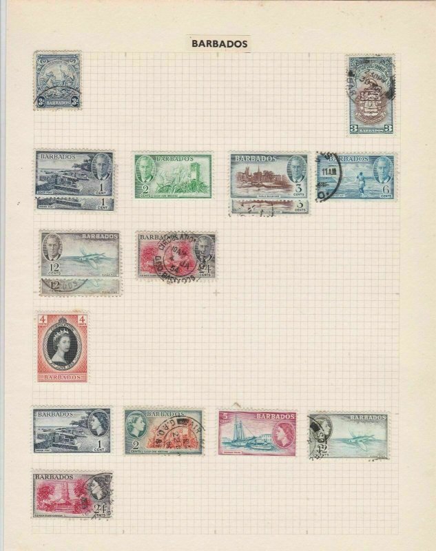 barbados stamps ref r8697