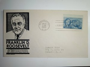 SCOTT #933 FIRST DAY OF ISSUE FDR BEAUTIFUL ANDERSON CACHET