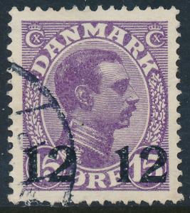 Denmark Scott 184 (AFA 159), 12/15ø Provisional XF used