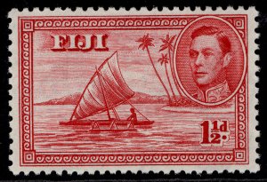 FIJI GVI SG252c, 1½d deep carmine, NH MINT.