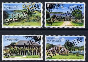 St Vincent - Grenadines 1975 Mustique Island set of 4 opt...