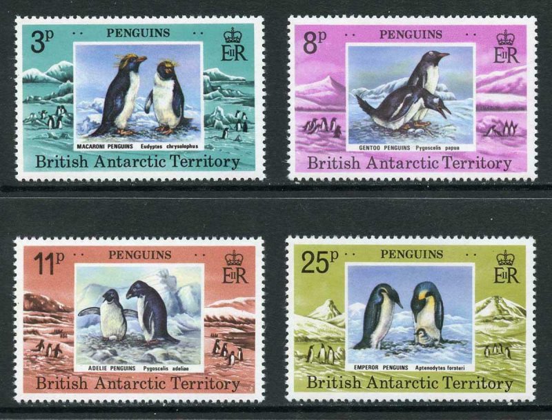 British Antarctic Territory SG89/92 1979 Penguins Set Fresh U/M