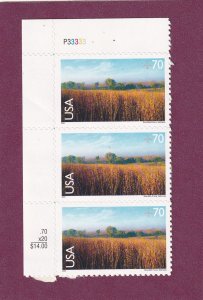 US C136 MNH ON BACKING STRIP OF THREE W/ PB NUMBER P37333