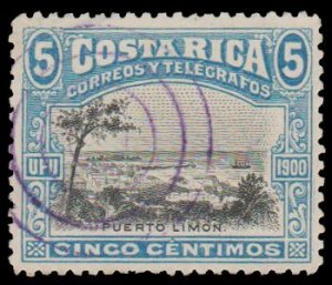 COSTA RICA STAMP 1901. SCOTT # 47. USED. # 2