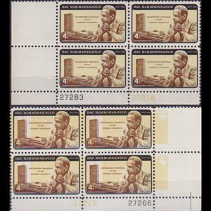 U.S.A. 1962 - Scott# 1203-4 Dag Hammarskjold Set of 8 NH