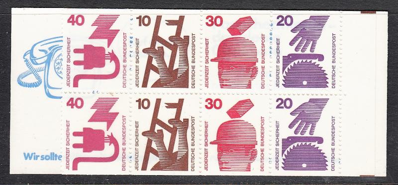 GERMANY MNH Booklet Pane #1075c