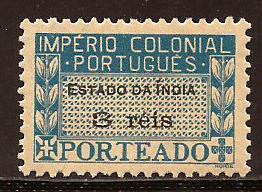 Portuguese  India  # J - 38  Mint