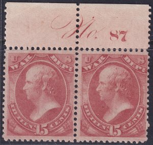 #O90 Mint NH, F-VF, Plate number pair (CV $520) (CV $260 - ID50148) - Joseph ...