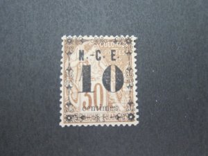 French New Caledonia 1891 Sc 12 MH