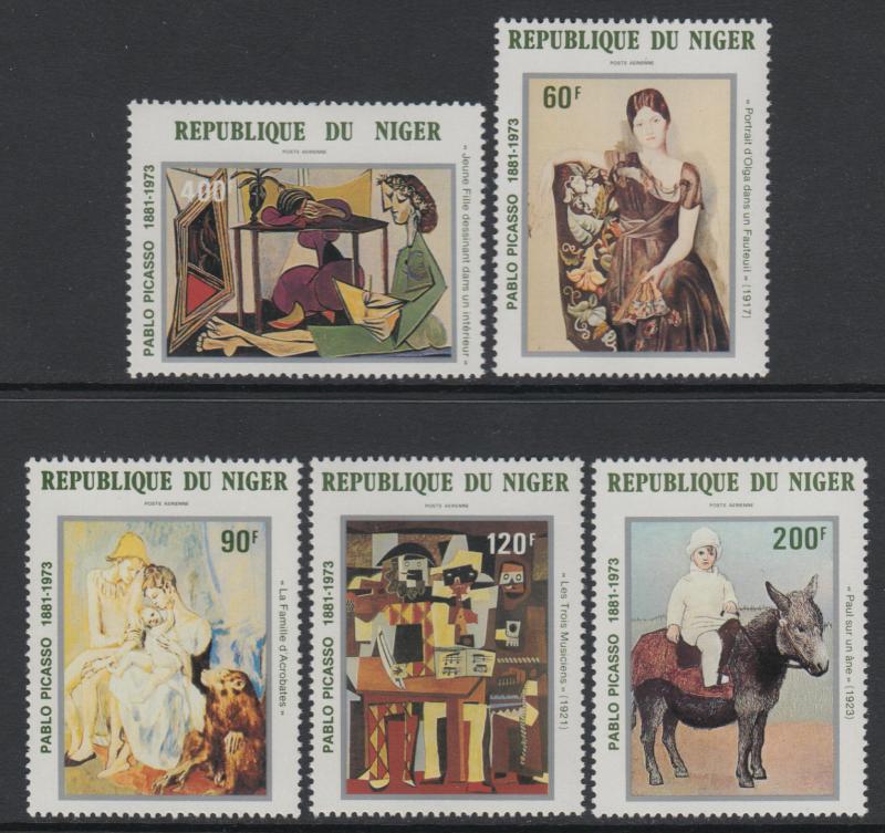 XG-S274 PAINTINGS - Niger, 1981 Picasso Centenary MNH Set