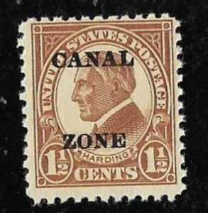 CANAL ZONE 72 1 1/2 cents Warren Harding, Stamp Mint OG NH F-VF