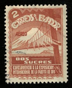 1939, Airmail, San Francisco International Exhibition, 2S, Ecuador (RT-433)