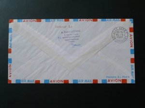 first flight cover Paris to Bern Switzerland Swissair 1967