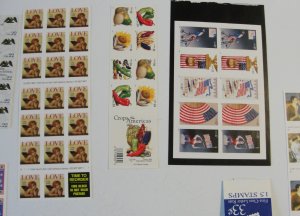 US Booklet Pane Lot of 14 – All MNH FV