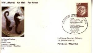 Germany, First Flight, Mauritius