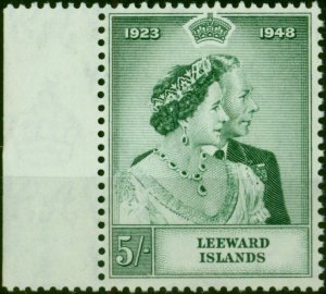 Leeward Islands 1949 RSW 5s Green SG118 V.F MNH (4)