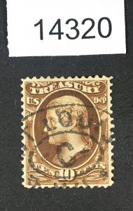 MOMEN: US STAMPS # O77 ST.LOUIS 3rd CLASS USED MARKING LOT #14320