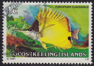 Cocos Islands - 1979 - Scott #34 - used - Fish