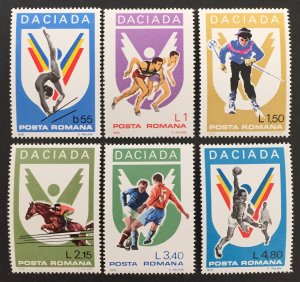 Romania 1978 #2803-8(6), Daciad Games, MNH.