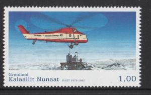 Greenland MNH 2013 1k S58ET Helicopter - Civil Aviation