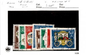 Germany, Postage Stamp, #B418-B421 (2 Sets) Used, 1966 Fairy Tale (AI)
