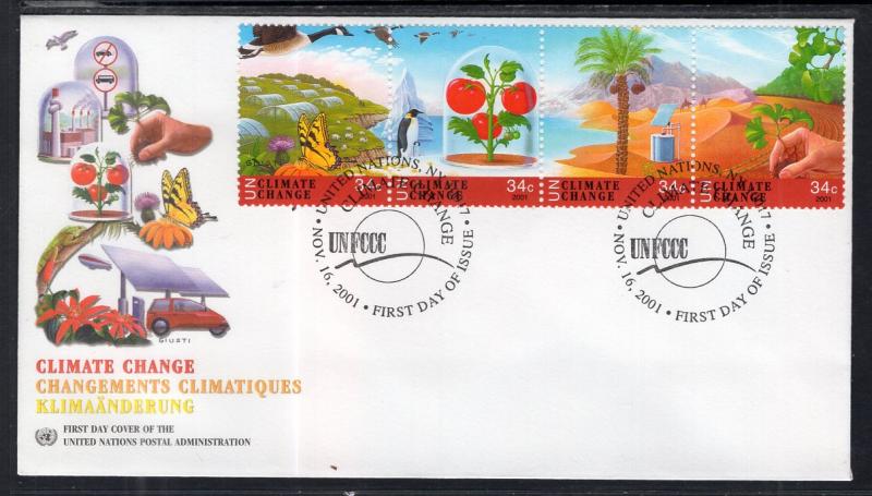 UN New York 815a Climate UN Postal Admin U/A FDC